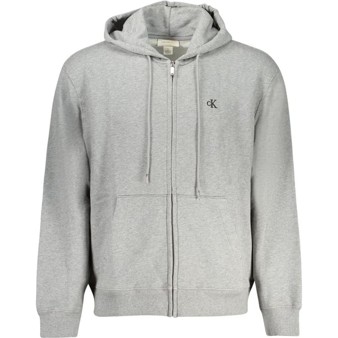 Calvin Klein Grigio Katoenen Heren Sweatshirt