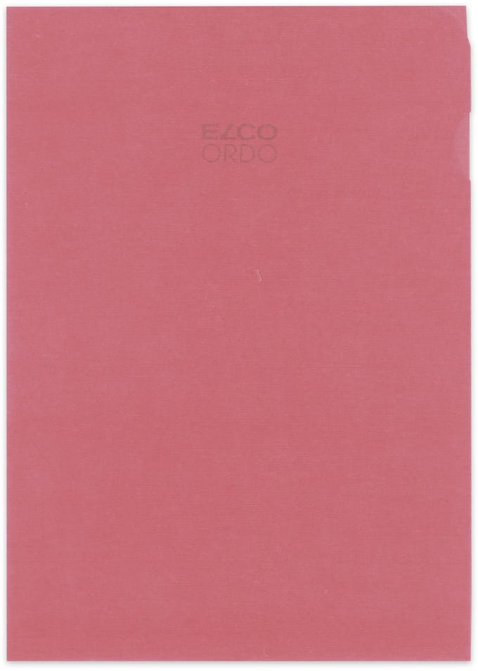 Elco Transparant L-map Papier A4 rood 100 stuks