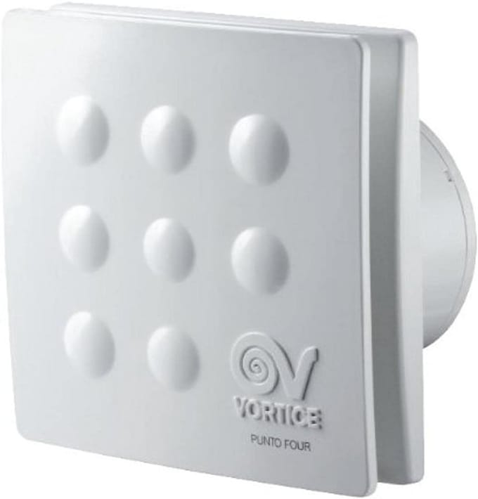 Spiraal Wandventilator 10 cm Kunststof UV-bestendig