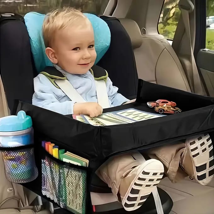 Tekentafeltje voor in de auto - Premium reistafel - tablethouder - drinkbekerhouder