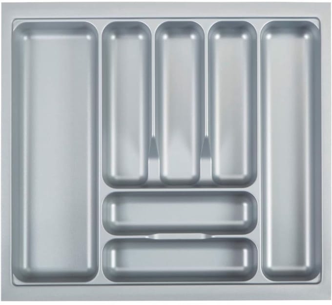 NBAP® Bestekbak 47 Diep - Lade Organizer - Besteklade - Zilver
