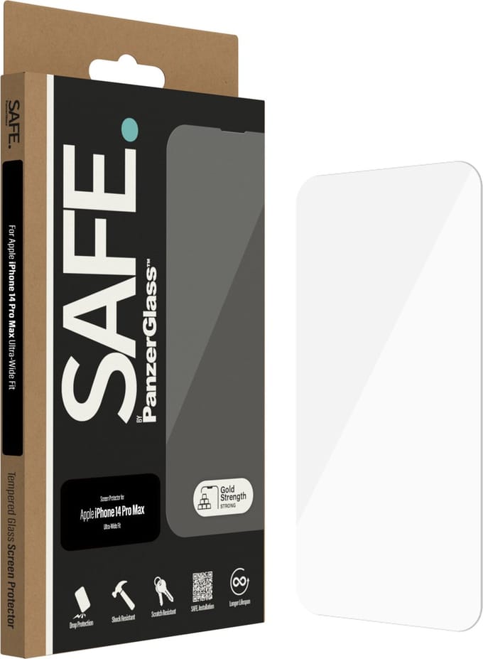 SAFE by PanzerGlass Ultra-Wide Fit Screenprotector geschikt voor Apple iPhone 14 Pro Max