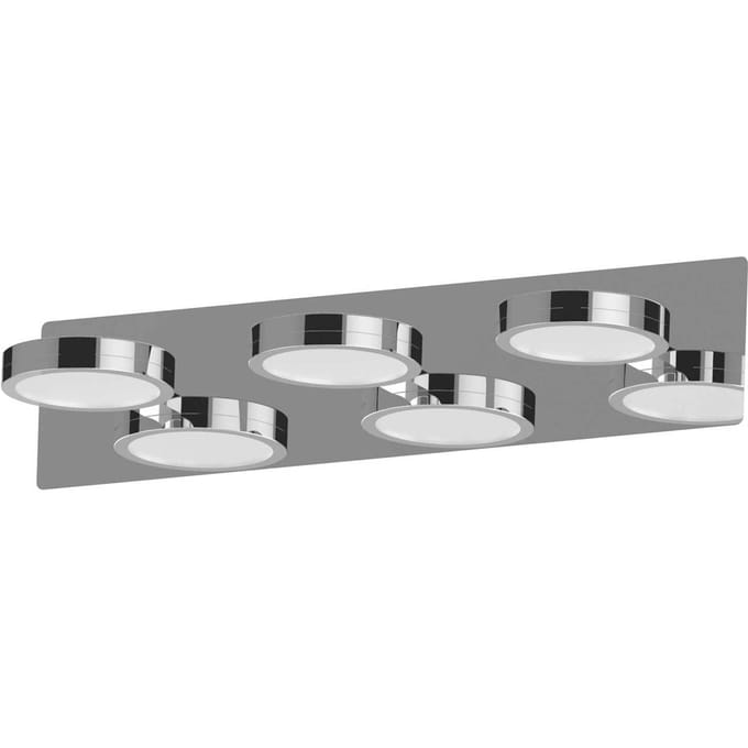 Lightme LED spiegellamp Aqua down chroom 3-lamps