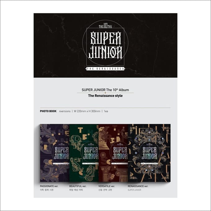 Super Junior - De Renaissance (De Renaissancestijl) Random gray