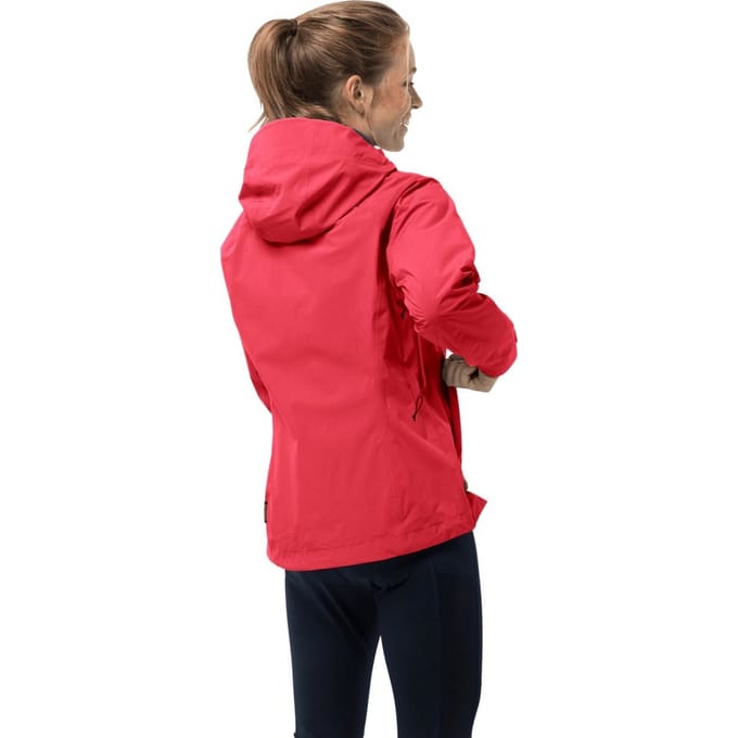 Jack Wolfskin Dames/Dames Highest Peak 3L Jas (Rood)