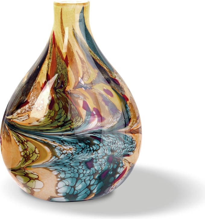 Terroso - Vaas, Glas, Handmade Mixed Colours, Hoogte 30 cm
