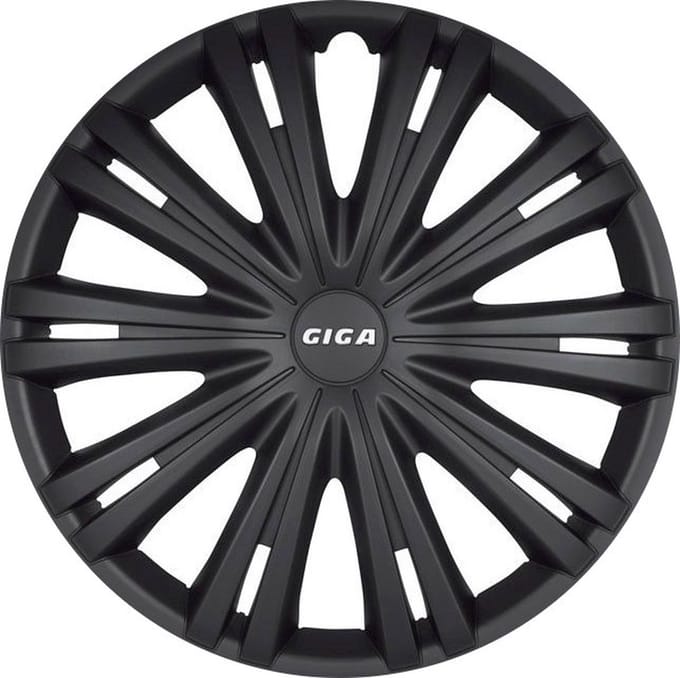 Autostyle Wieldoppen Giga 14 Inch Abs Matzwart Set Van 4