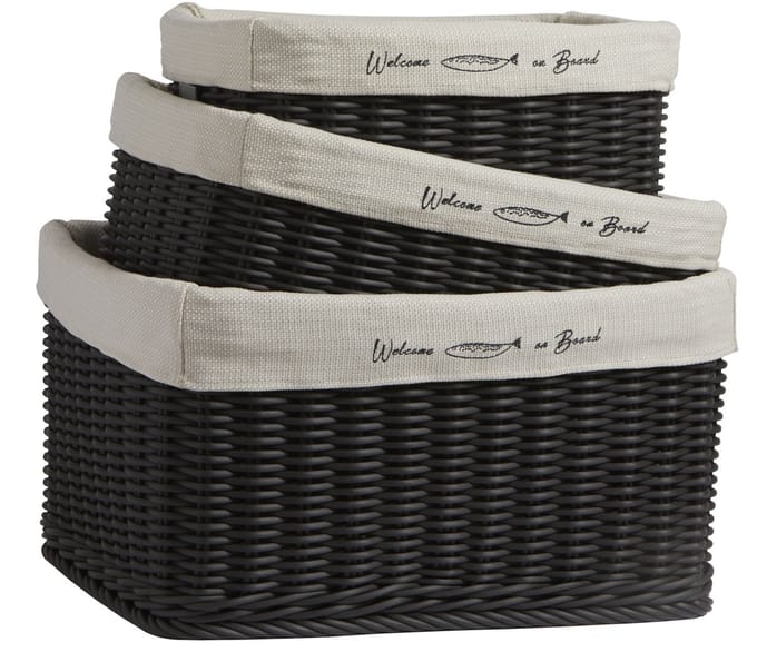 Marine Business Hawaii zwarte Manden Set - 3 stuks