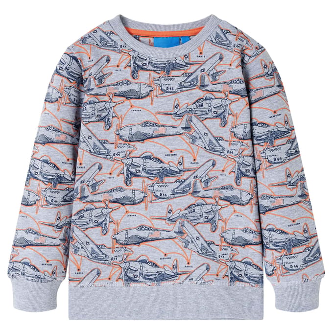 vidaXL - Kindertrui - 104 - gemêleerd - grijs