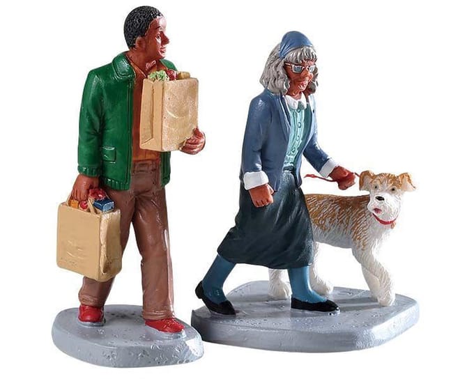 Lemax - Happy To Help -  Set Of 2