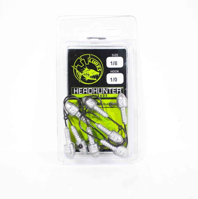 Tackle Tactics TT Head Hunter Jig Head 1/8 oz 1/0 8/verpakking (1111) black