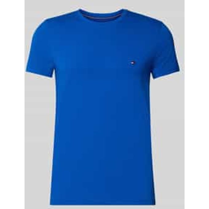 Slim Fit T-shirt van katoenmix