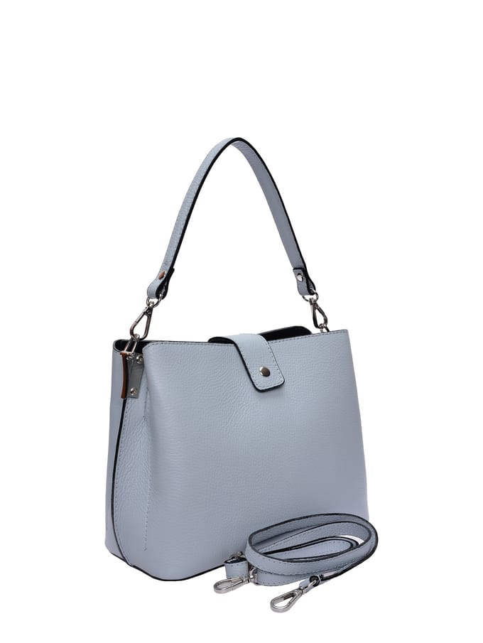 Isabella Rhea Turquoise Rundleer Tas