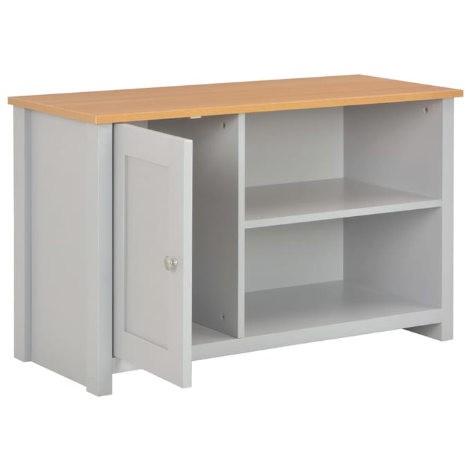 vidaXL - Tv-meubel - 95x39x58 - cm - grijs
