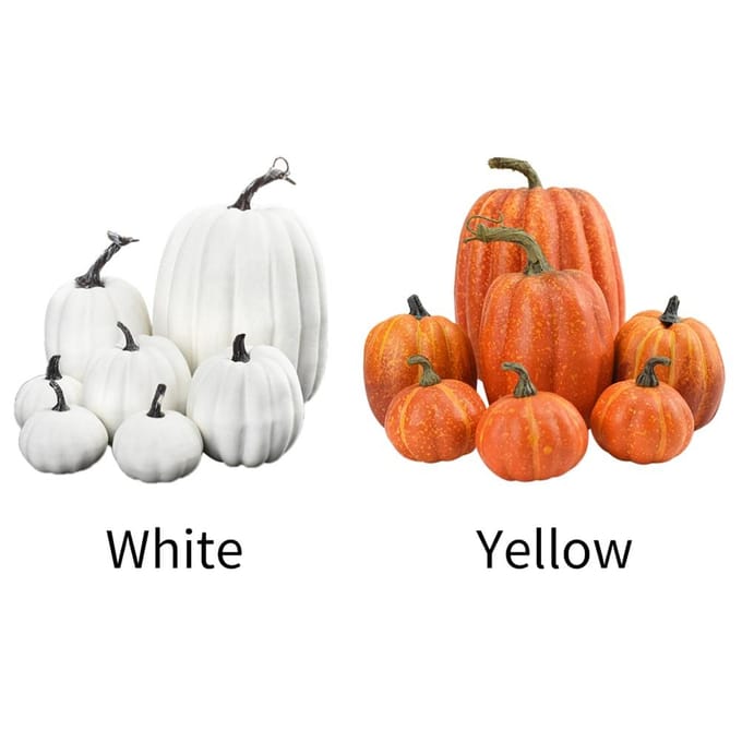 7 pièces Simulation citrouille modèle artificielle citrouille décoration maison table décor pour Thanksgiving et