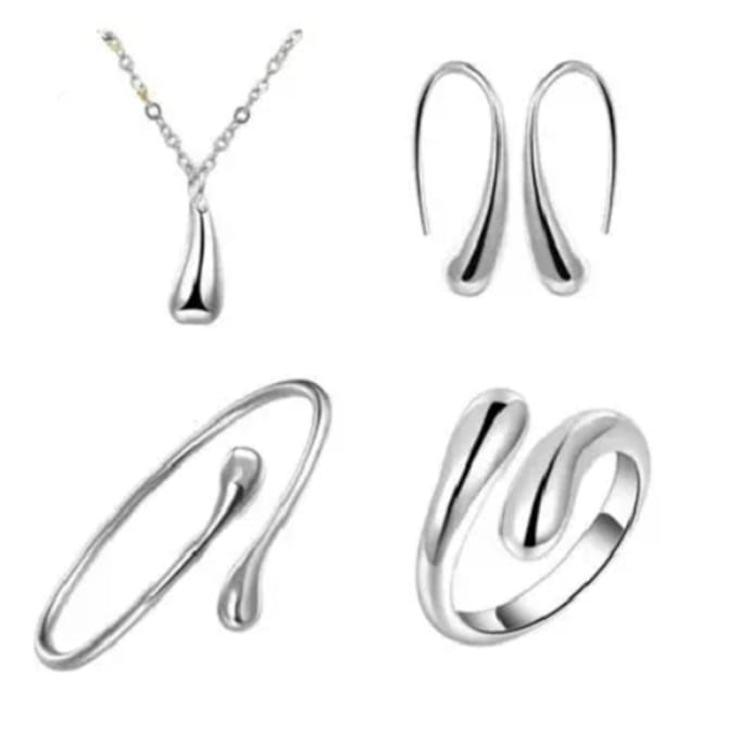 Sieraden set met collier, armband en oorbellen