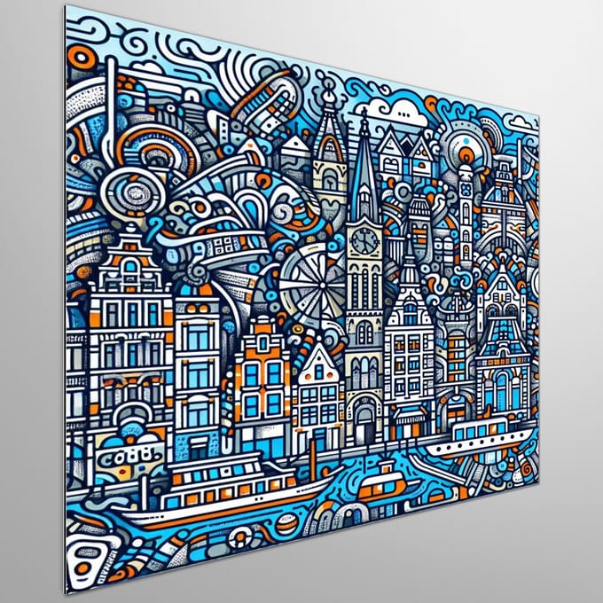 Kunstprint | Wanddecoratie | Dibond | 30 × 30 cm