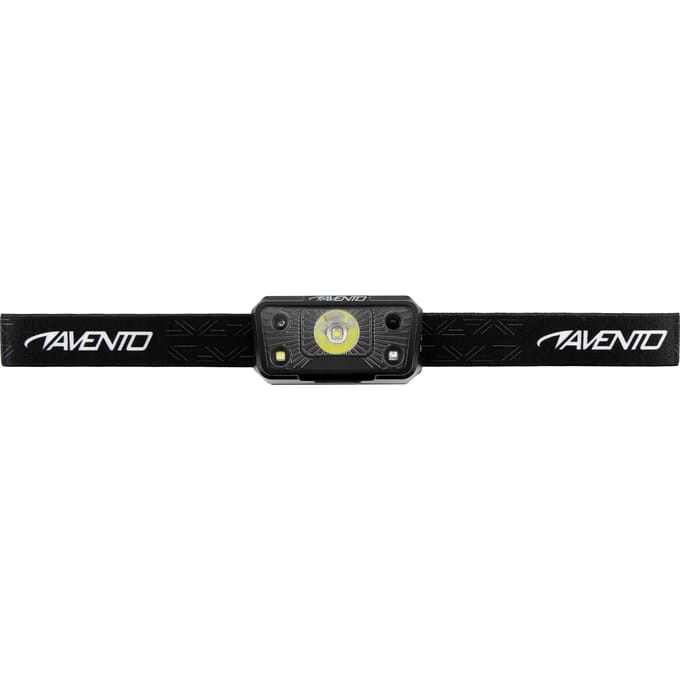 Avento Multi Mode - Hoofdlamp LED met Bewegingssensor - USB Oplaadbaar - Kantelbaar - Zwart/Zilver