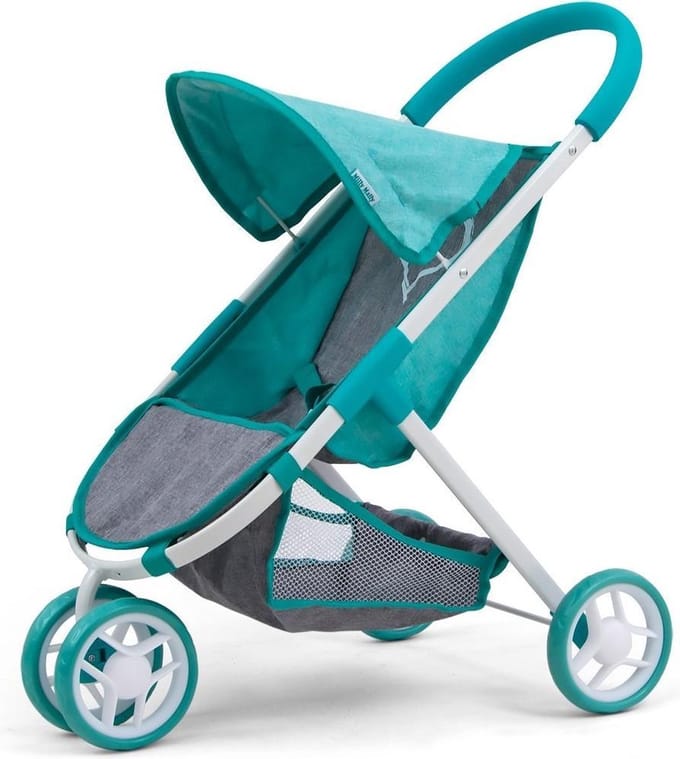 Milly Mally Poppenwagen Natalie Prestige Meisjes 54 Cm Mintgroen