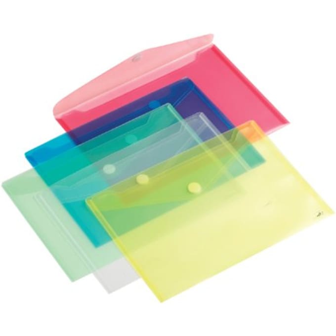 Enveloptas Europel A4 335x240mm dwars PP transparant wit