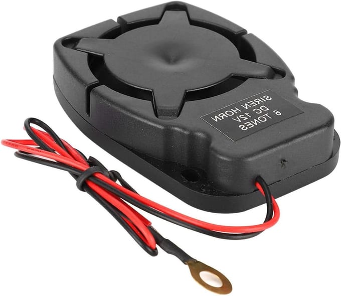 Diefstalalarm Sirene - Auto Luidspreker - Voertuig Beveiliging - 110 dB Volume - Compact Formaat - Zwart
