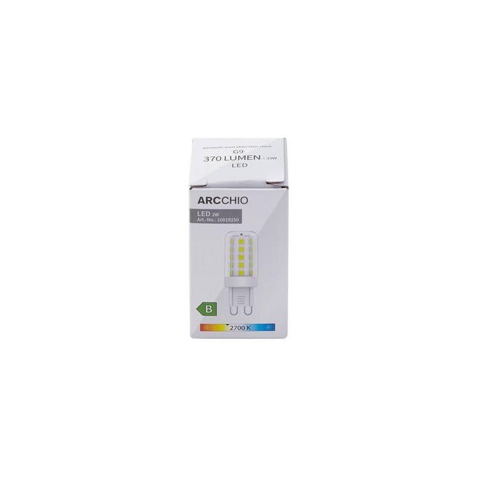 Arcchio LED lamp, G9, 2.700 K, 2 W, helder, 370 lm