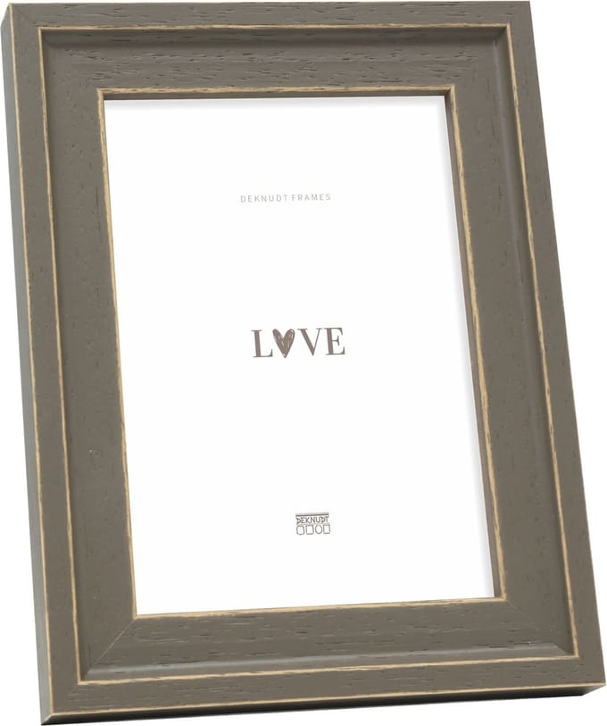 Deknudt Frames fotolijst S45ES7 - bruin handgeschilderd - 24x30 cm