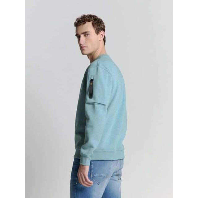 No Excess Sweater crewneck melange ice