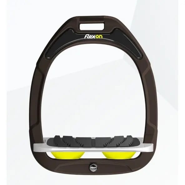 Ingelaste kniehaken Bruin/Grijs/Geel Flex-On Green Composite