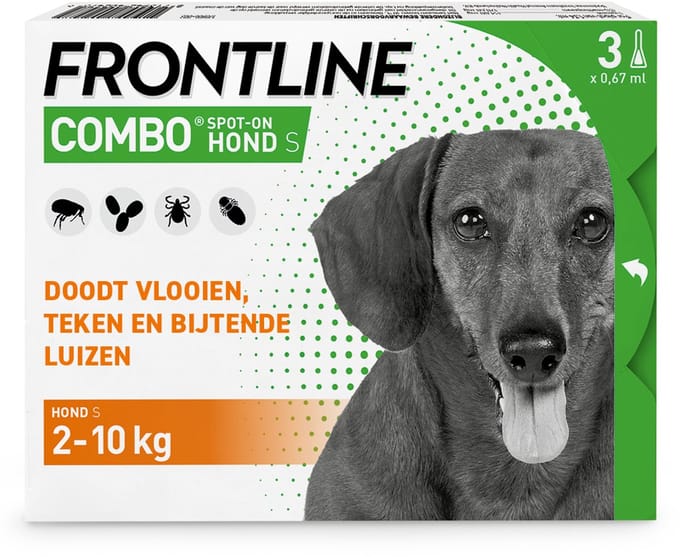 Frontline Combo - Anti Vlooien- en Tekenmiddel - S - 2-10 kg - 3st