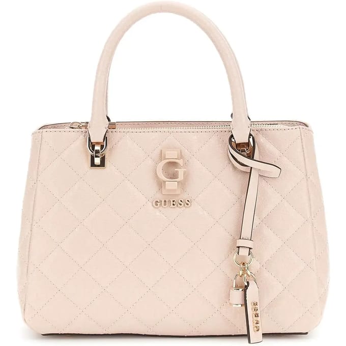 GUESS Handtas Schoudertas Bessey Luxury Satchel Sand Zalmroze