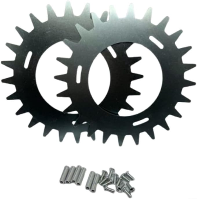 Robotmaaier Accessoires - Grasmaaier Grip - Verbeterde Tractie - Stalen Constructie - 210x2 mm - Zilver