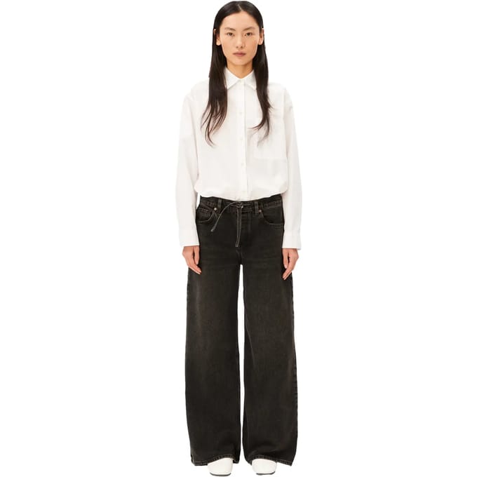 Wide & loose fit jeans van puur katoen model 'ASTRAEAAS'