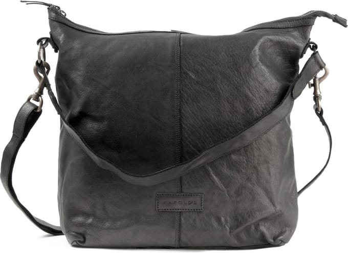 HAROLD'S Leren shopper schoudertas Submarine Shopper Upend Black zwart