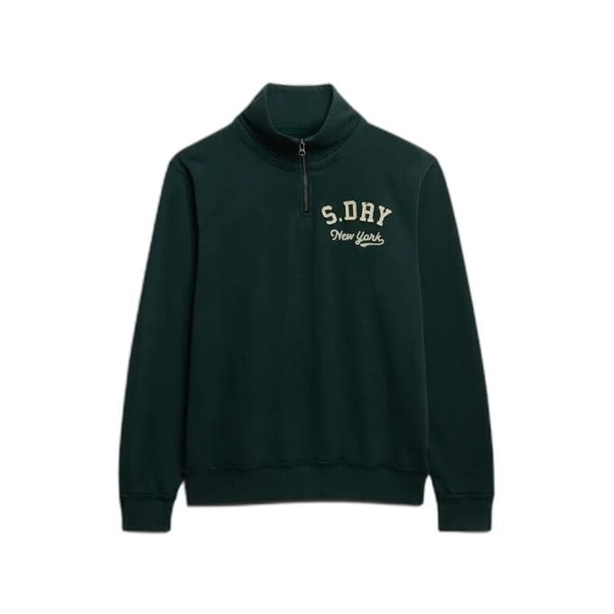 Ronde hals zip sweatshirt Superdry Vintage Athletic