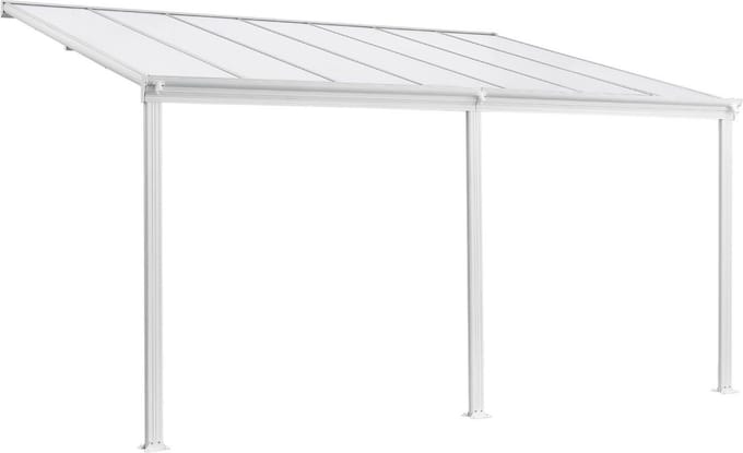 Terrasdak / Overkapping - Borneo - 4 x 3 m - Wit