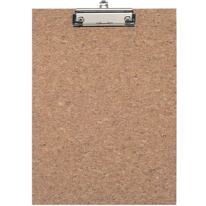 Klembord Maulcork, , kurk naturel, A4-formaat, klemcapaciteit 8 mm, met ophangoog