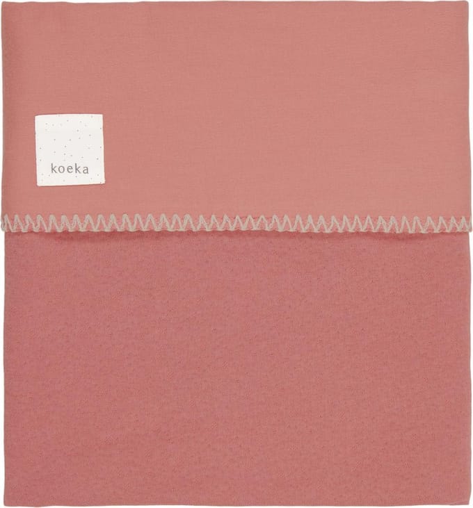 Koeka Wiegdeken Runa flanel  - brique - 75x100cm