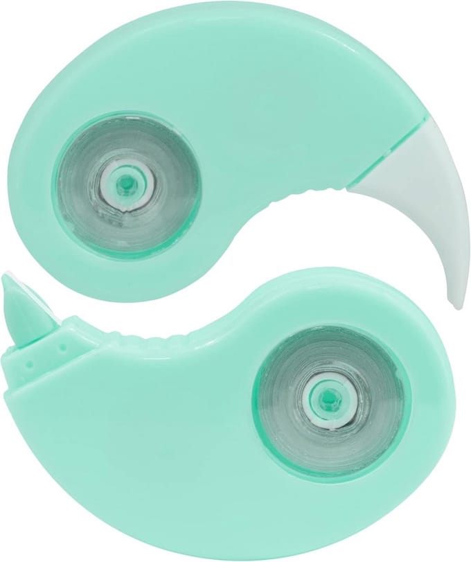 5 x Correctieroller Set, Pastelkleuren, Turquoise