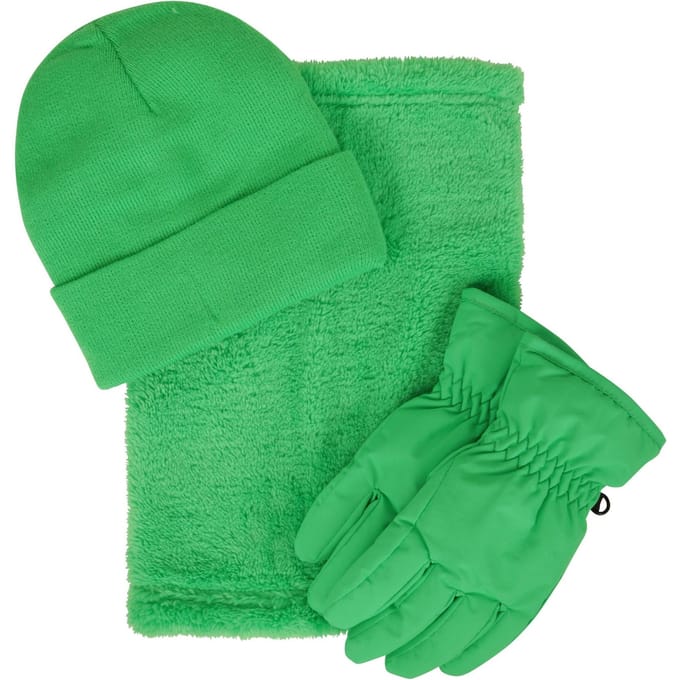 Mountain Warehouse Accessoireset voor kinderen (Set van 3) (Groen)