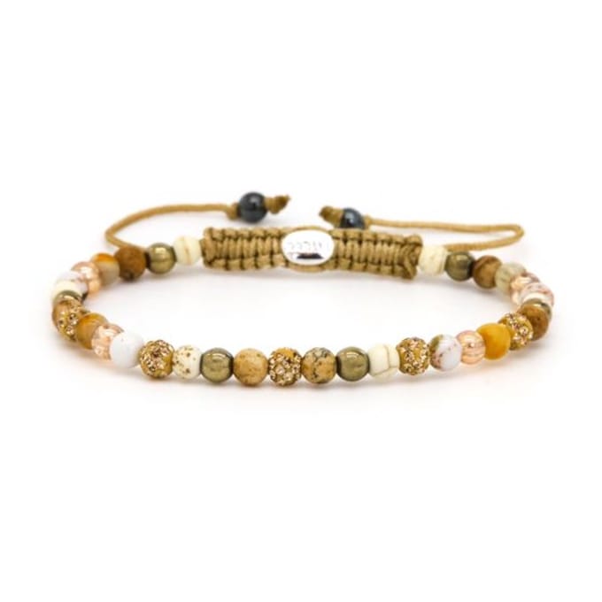 Karma Armband Spiral Mindy XXS Gold Crystal