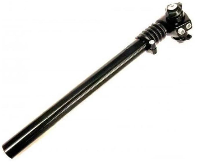 Kalloy FF1802B Zadelpen verend 27.2 zwart