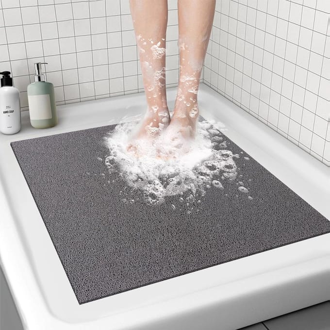 Antislip Douchemat met Afvoer | Wasbare en Anti-schimmel Badmat