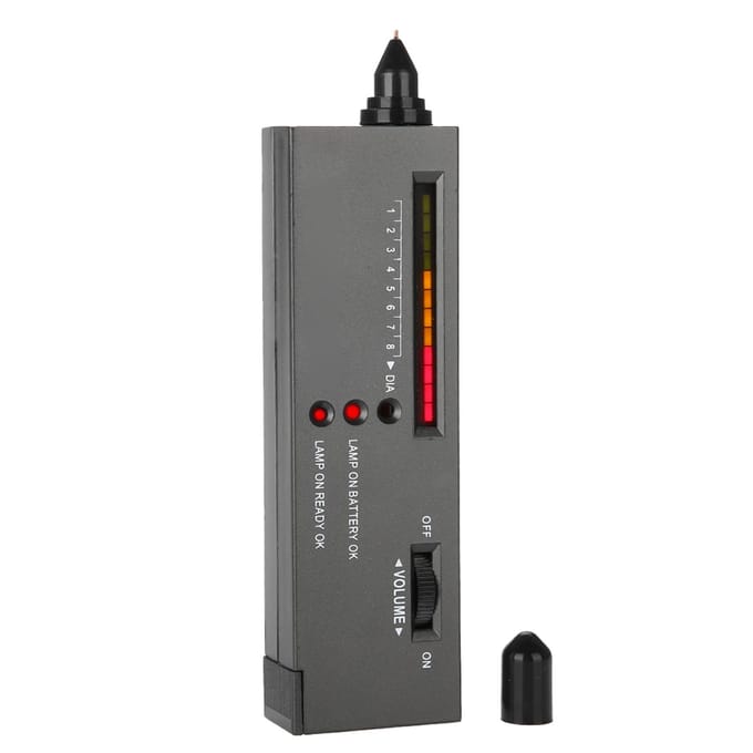 Draagbare LED Audio Diamanttester Sieraden Sieraden Edelsteen Edelsteen Selector Precisie-instrument gray