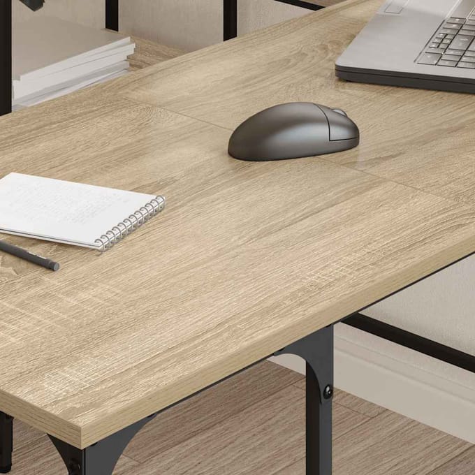 vidaXL - Bureau - 139x139x75 - cm - bewerkt - hout - sonoma - eikenkleurig