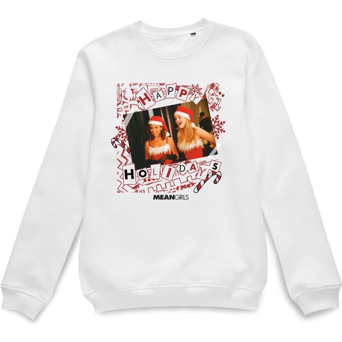 Mean Girls Jingle Bell Rock Christmas Jumper - White - M