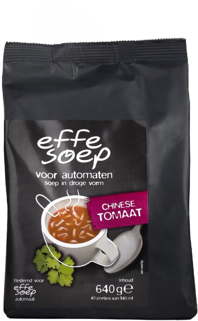 Effe Soep vending | Chinese tomaat | 140 ml | zak van 40 porties