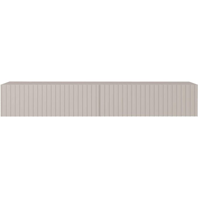Selsey Telire - RTV kast 175 cm - grijs beige met lamellenfront