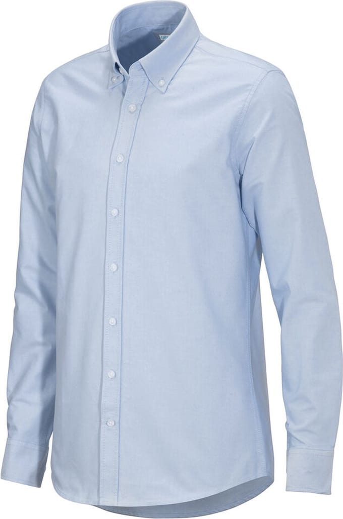 Cottover HEMD OXFORD SLIM FIT MAN - GOTS GECERTIFICEERD 141032 - Lichtblauw - 42