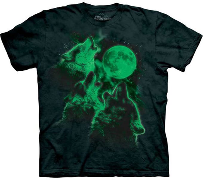 T-shirt Glow Wolf Moon S